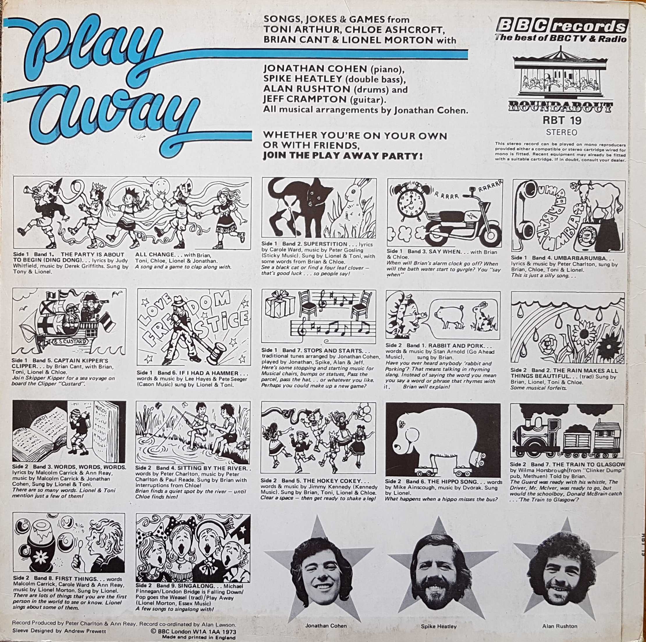 Picture of RBT 19 Play away by artist Various from the BBC records and Tapes library
